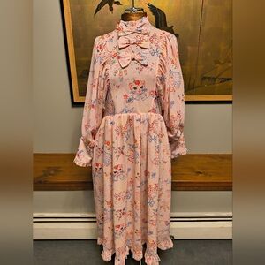 Unlogical Poem Kitty Bow Dress Women's Medium